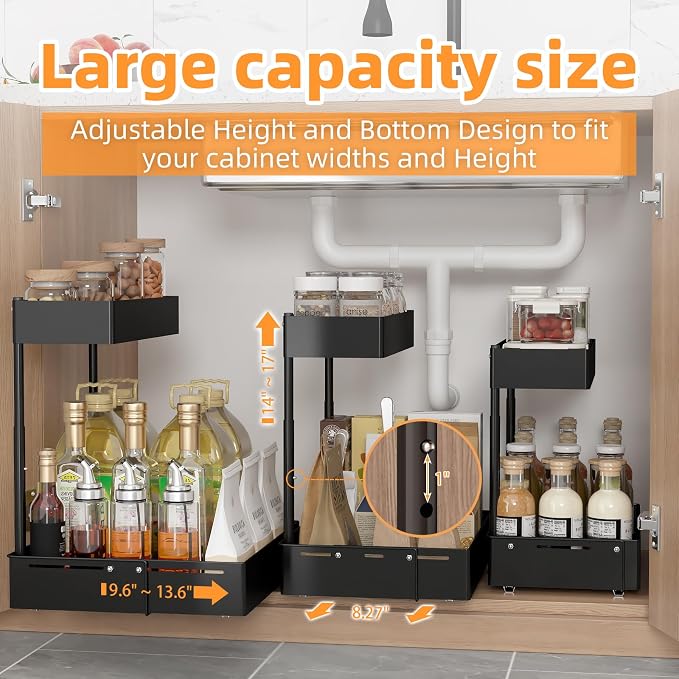 Henyol 2Packs Under Sink Organizer - Image 6