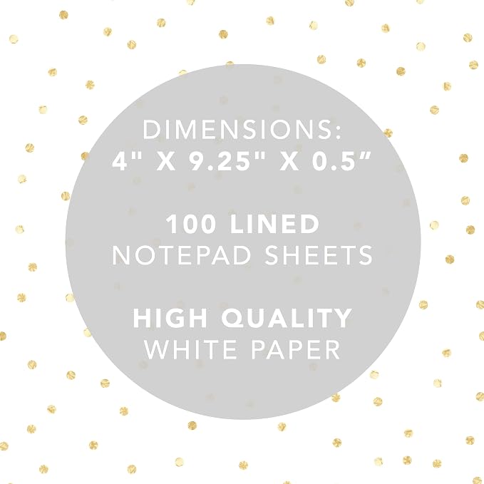Graphique Magnetic Notepad, Chambray – 100 Sheets, 4” x 9.25” x .5” – Front Says - Image 3