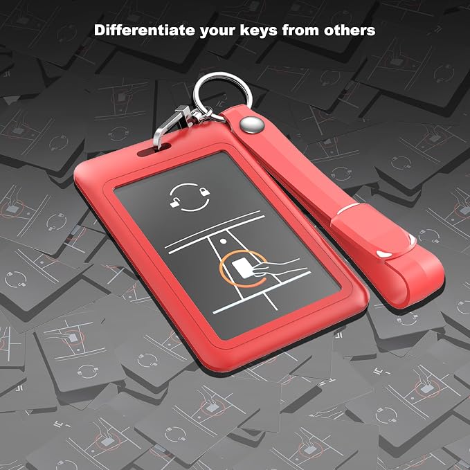 Key Card Holder for Tesla Card Key Holder Protective Cover Keychain for Model 3 - Image 6