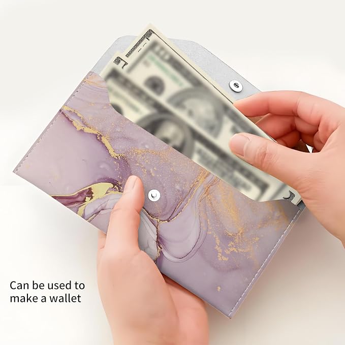 Cash Envelope Wallet Cute PU Leather Envelopes Bag - Image 4