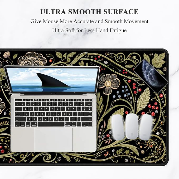 Auhoahsil Desk Mat, Ultra Large Mouse Pad, XXL Gaming Mousepad, Pretty Desk Pad - Image 3