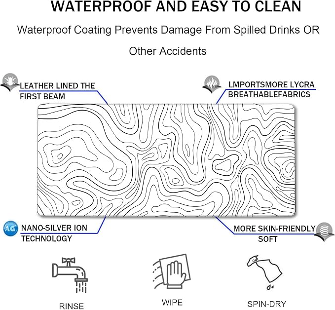 TEDNETGO Extra Large Mouse Pad, Gaming Mouse Pad, Waterproof Extra Large - Image 4