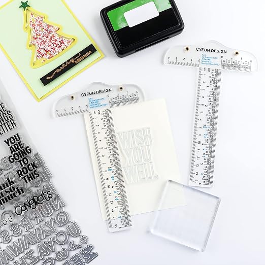 BAOFALI 6 Inches/15cm Acrylic Clear T-Square Ruler, Dual Side Measuring - Image 7