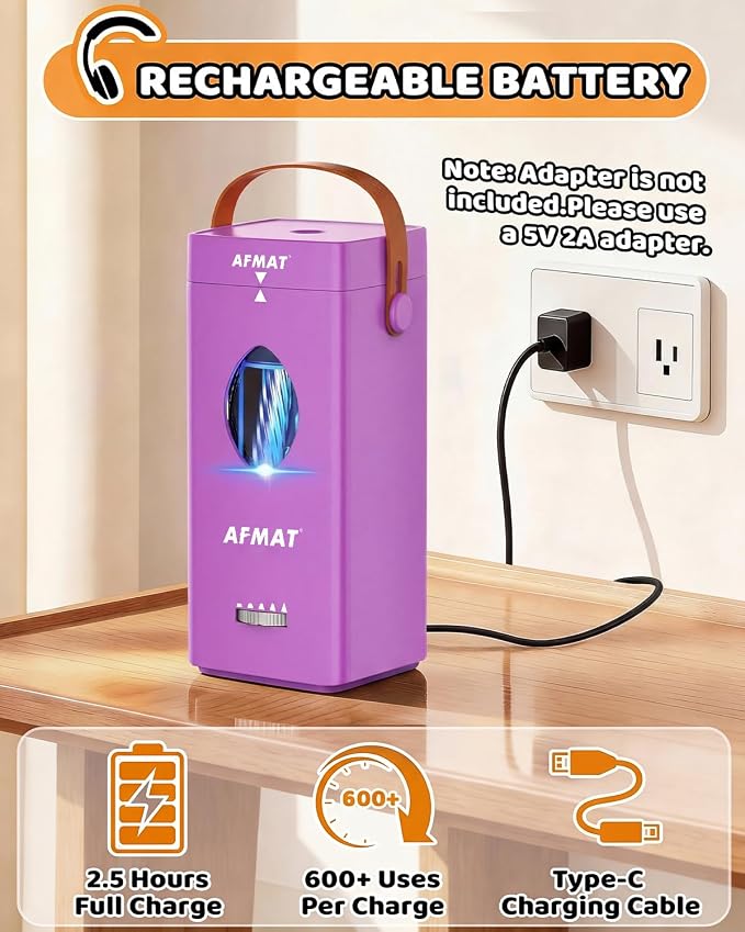 AFMAT Electric Pencil Sharpener, Fully Automatic Pencil Sharpener - Image 6