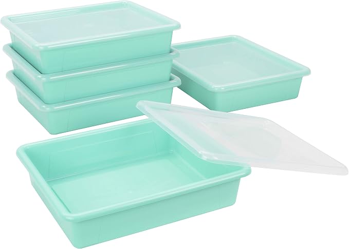 Storex Letter Size Flat Storage Tray – Organizer Bin - Image 3