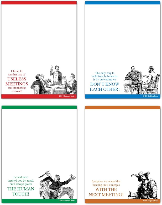 Notepads Bundle Funny Office Gift by Guajolote+Prints