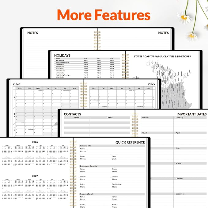 SUNEE Academic Planner 2026-2027 – Weekly & Monthly Planner, July 2026 to June - Image 4