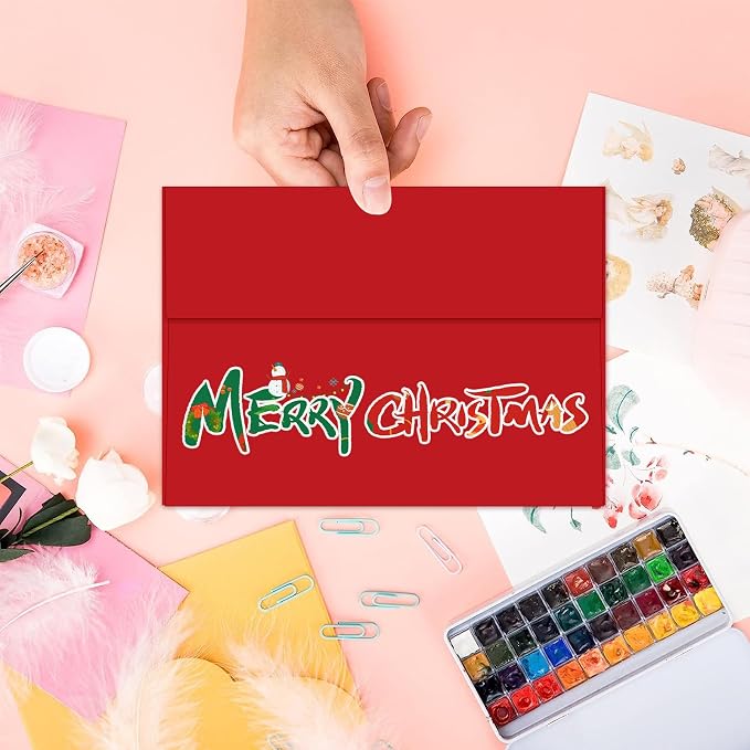 100 Packs Red 5x7 Envelopes, A7 Envelopes - Image 5
