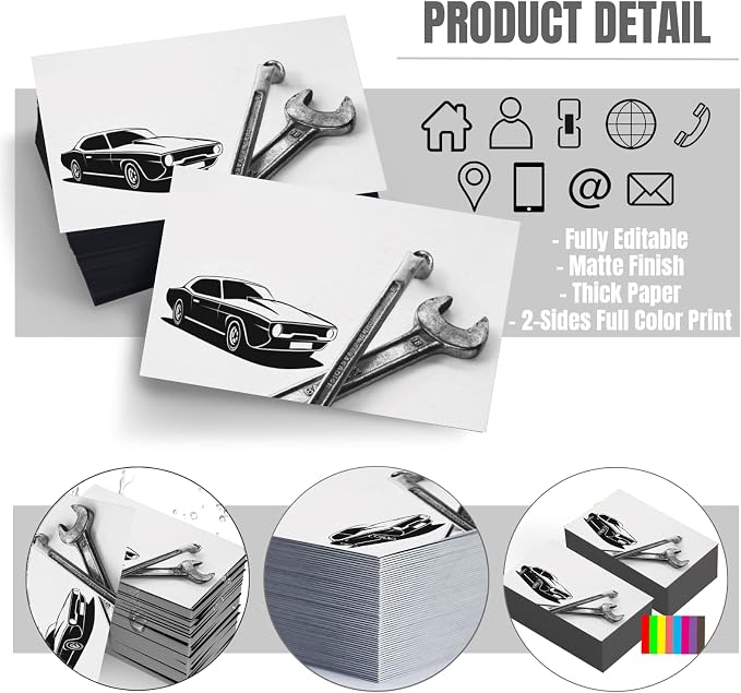 Custom Business Cards Double-Sided Personalized Stationery | Professional - Image 2