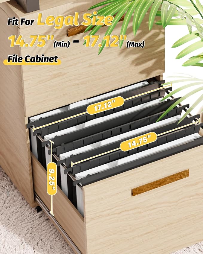 Ansook Extra Capacity Hanging File Folders Legal Size, Heavy Duty 2 Inch - Image 3