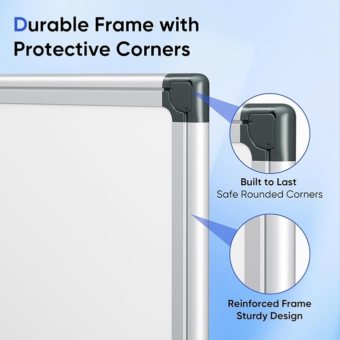 VUSIGN 24" x 18" Magnetic Whiteboard - Image 5