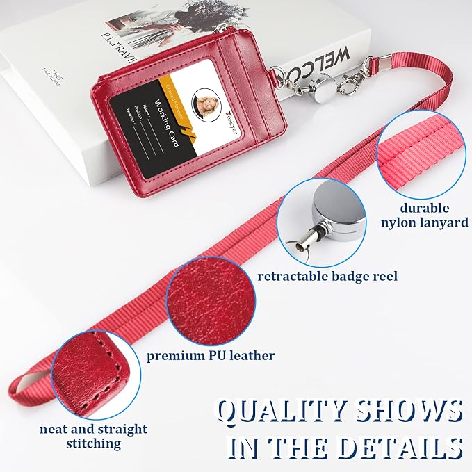 Teskyer Leather Badge Holder - Image 3