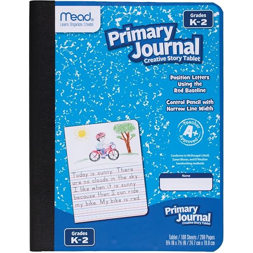 Mead Primary Journal Creative Story Tablet Composition Notebook, 7.5" x 9.75" by Unknown