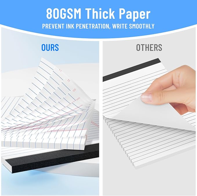 2pcs Legal Pads 8.5 x 11, Notepads 8.5 x 11 Inch, Memo Pads, Perforate Legal - Image 3