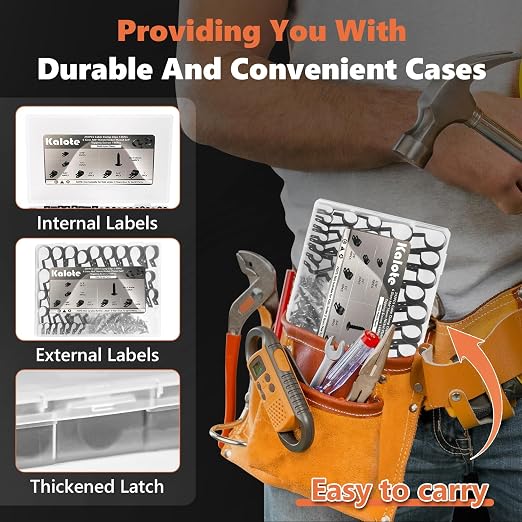 292Pcs Black PA66 Nylon R Cable Clamps Kit w/ M4 Screws, 6 Sizes | Good - Image 6