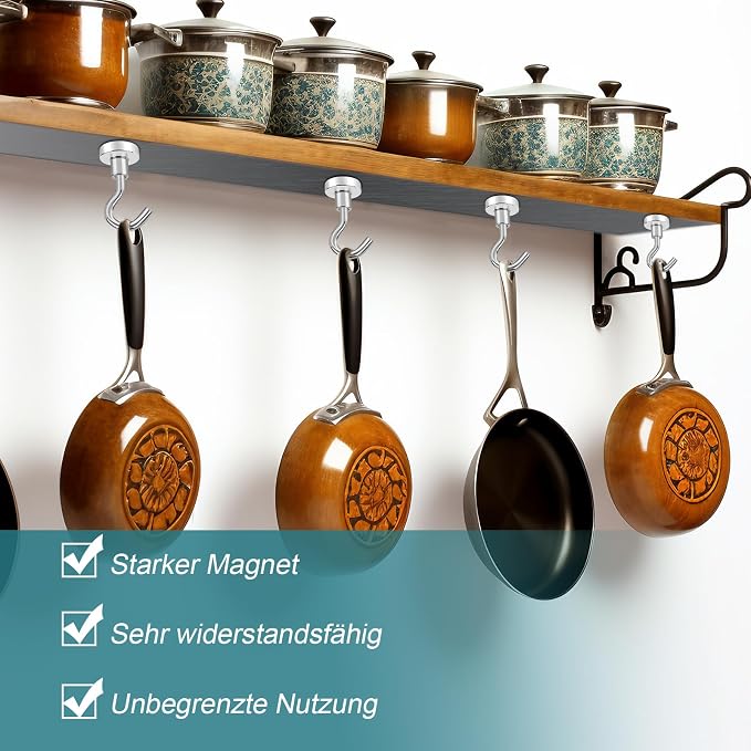 MAGXCENE 32 Pack Magnetic Hooks Heavy Duty, 25 lbs Strong Magnet Hooks - Image 5