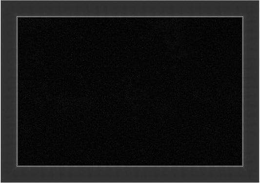 Amanti Art Black Cork Board for Wall, 29x41 Vision Board with Black Wood Frame, Large Corkboard Office Decor for Home Organization, Modern Corkboard Pinboard to Display Items for Home Organization in-DeskLoop Office