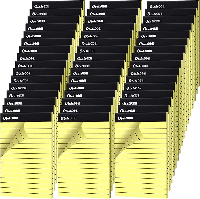 Oleitodh 3x5 Notepads – 48 Pack Yellow Memo Pads Small Writing Pads - Image 8