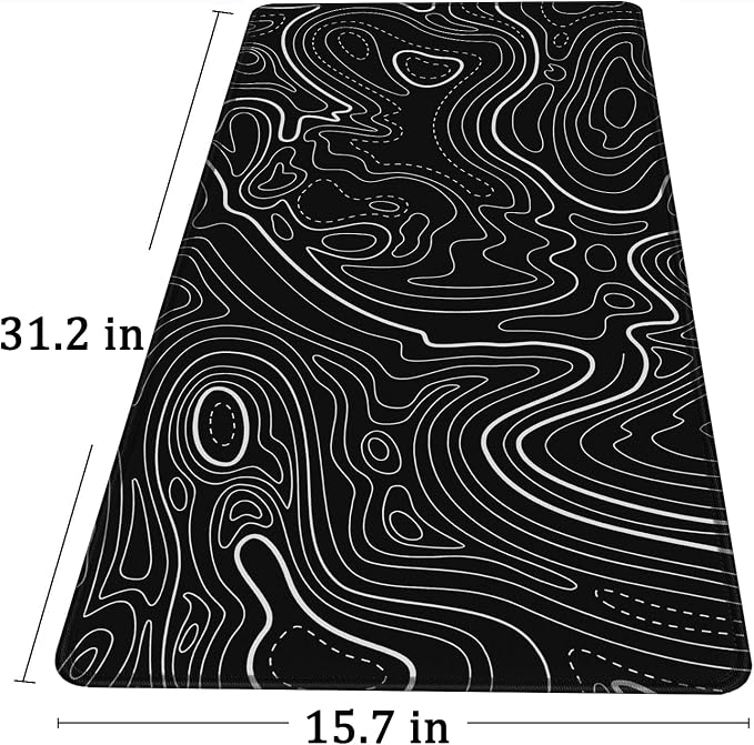 Large Gaming Mouse Pad with Stitched Edges, Durable Non-Slip Natural Rubber Base - Image 6