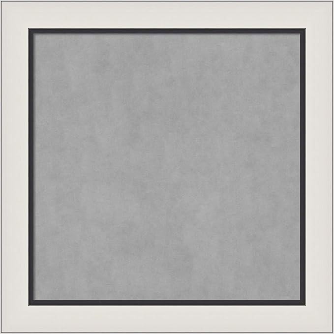 Amanti Art Silver Framed Magnetic Board 30x30 Medium Vision Board by AmantiArt