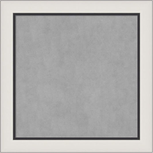 Amanti Art Silver Framed Magnetic Board 30x30 Medium Vision Board by AmantiArt