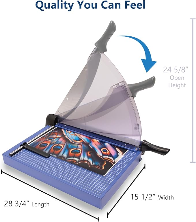 United Office Products T18P Professional Guillotine Paper Trimmer, Sturdy Metal Base, 18" Cut Length, 40 Sheet Capacity, Paper Cutter for Offices, Schools and Crafts-DeskLoop Office