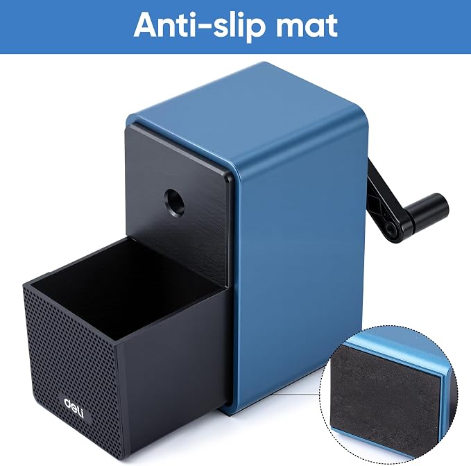 deli Manual Hand Crank Pencil Sharpener - Image 6