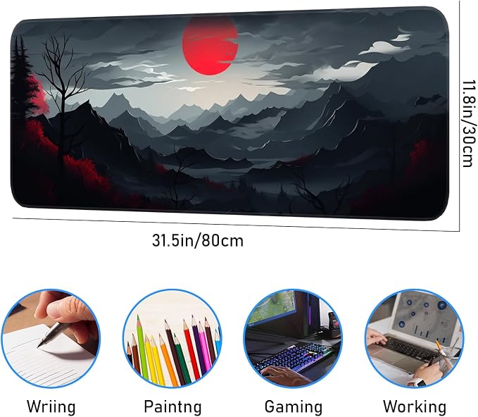 Gaming Mouse Pad, Non-Slip Rubber Bottom - Image 3