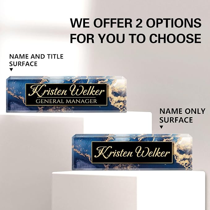 Personalized Office Name Plate for Desk - Image 6
