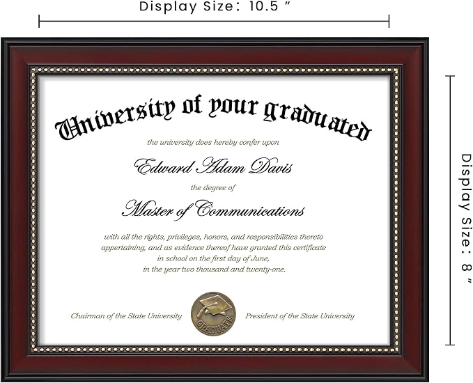 upsimples 8.5x11 Diploma Certificate Frame - Image 5