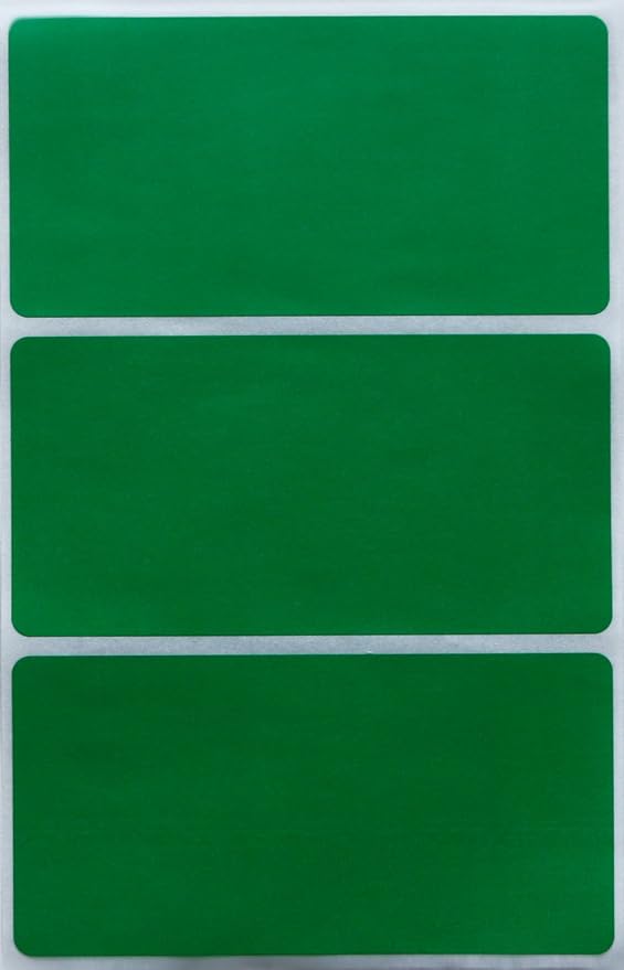 Royal Green Rectangular Stickers Color-Coding Labels by RoyalGreen