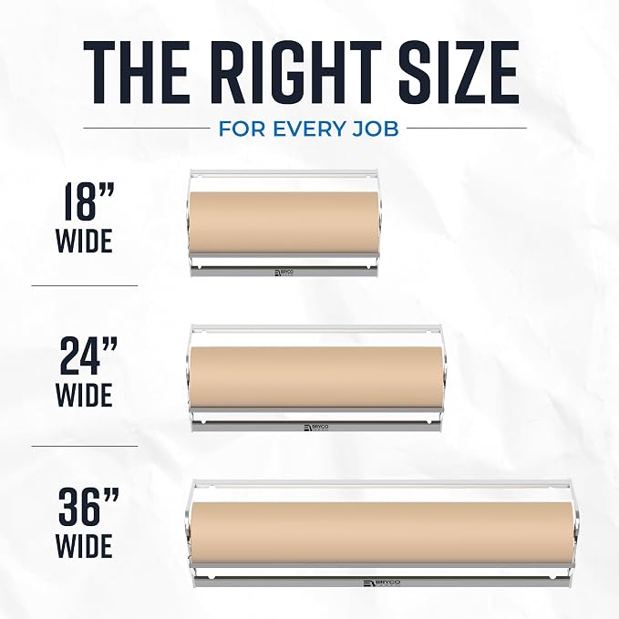 Bryco Goods - 18 Inches All Paper Roll Dispenser and Cutter Made of Heavy-Duty - Image 9