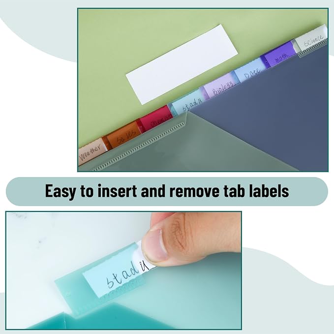 Mr. Pen- Binder Dividers with Pockets and Tabs, 24 Pack | 3 Ring Binder - Image 5