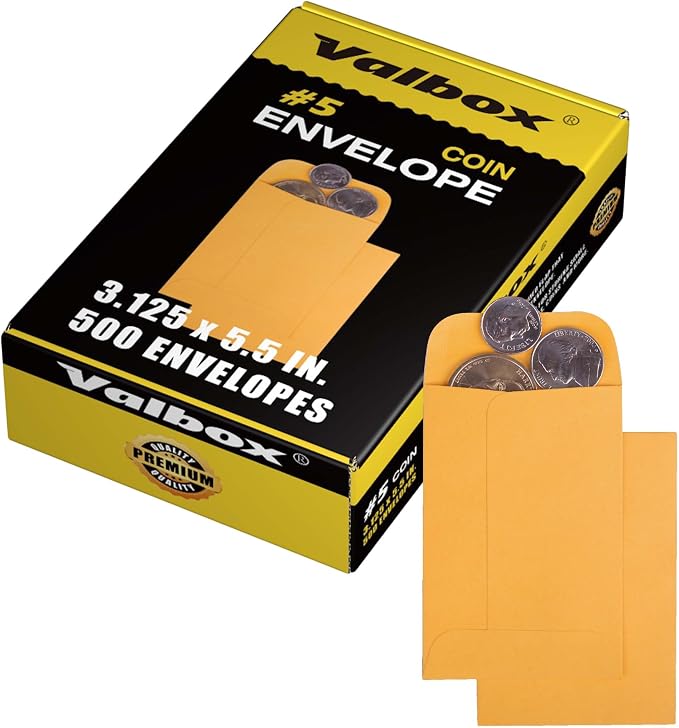 ValBox #7 Coin Envelopes 3.5x6.5 Seed Envelope by ValBox