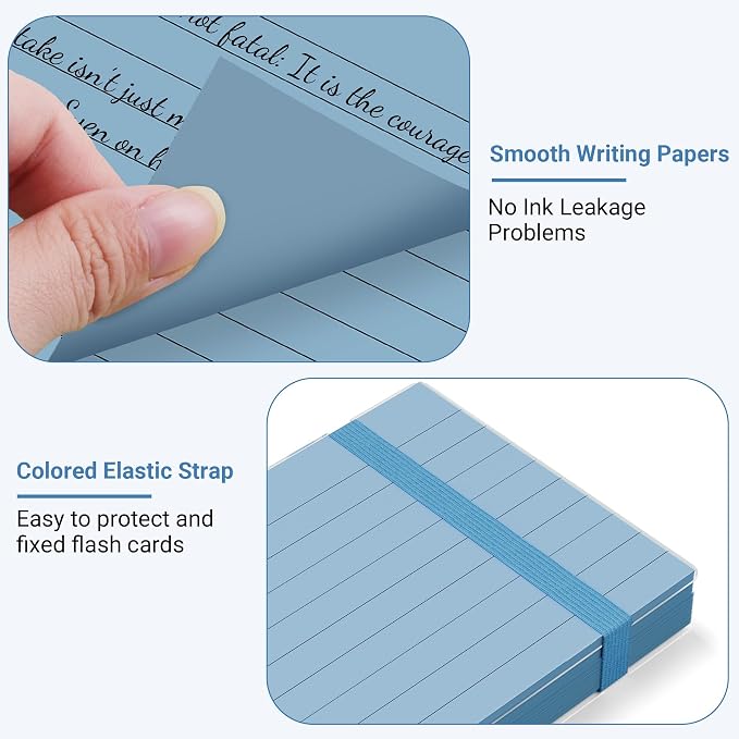 HAUTOCO 400 PCS Colored Index Cards 3x5 - Image 3