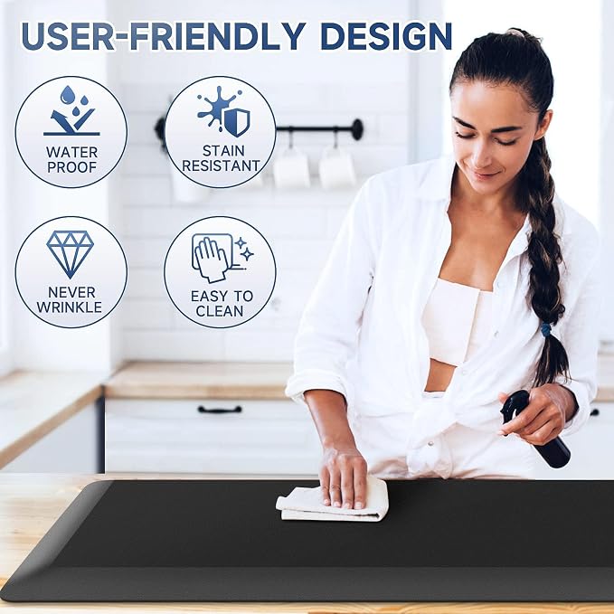 StepRite 4/5 Inch Thick Kitchen Mat Anti Fatigue Mat Kitchen Rugs Kitchen Decor - Image 5