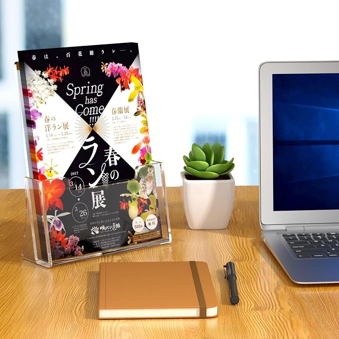 NIUBEE Acrylic Brochure Holder 8.5 x 11 inches 2 Pack, Acrylic Countertop - Image 7