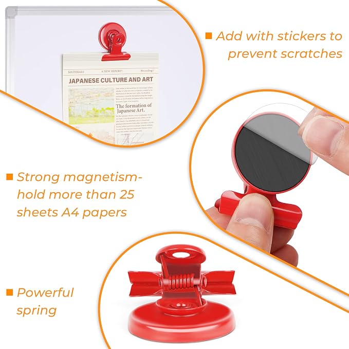 VNDUEEY 20 Pack Fridge Magnets Refrigerator Magnets, Strong Magnetic Clips - Image 5