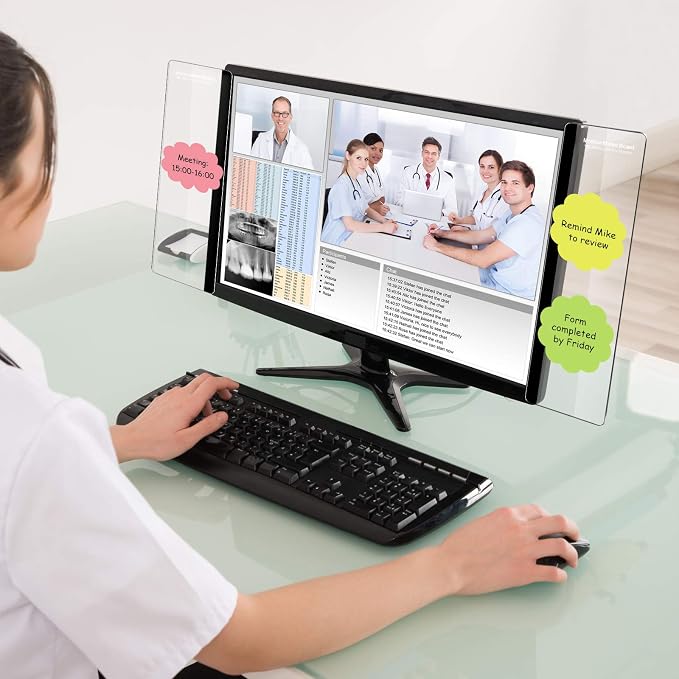 Zonon 12 Pieces Computer Monitor Notes Screen Monitor Memo Board Sticky Note - Image 5