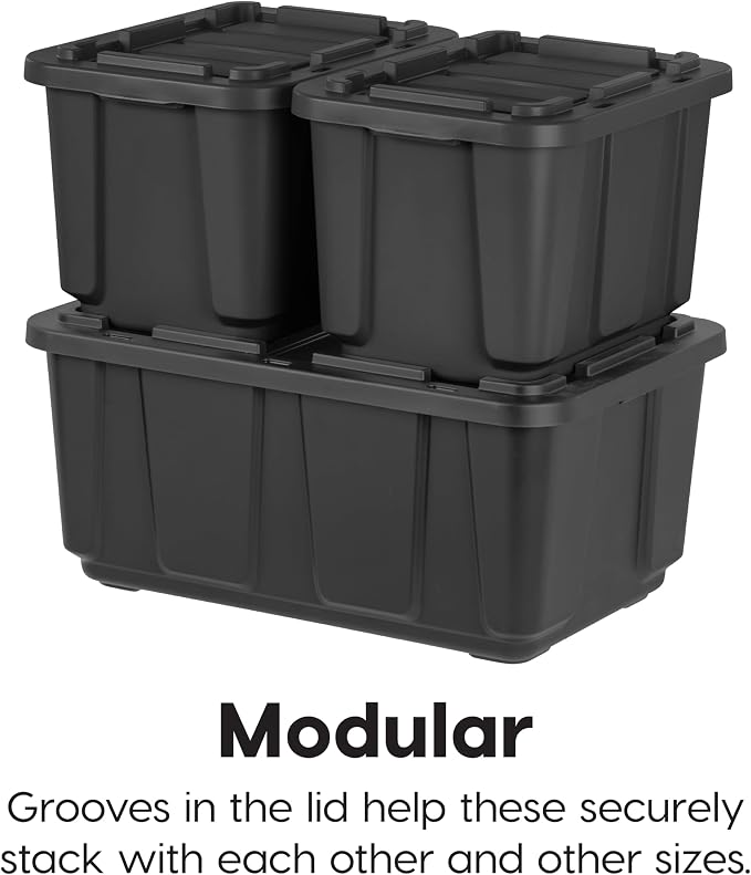 IRIS USA 4-Pack 27 Gallon Storage Bins - Image 7