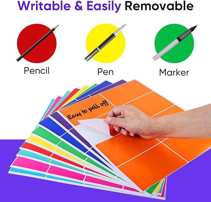 5x3 Inch Large Moving Labels for Boxes, 10 Colors Coding Labels Labels for - Image 4