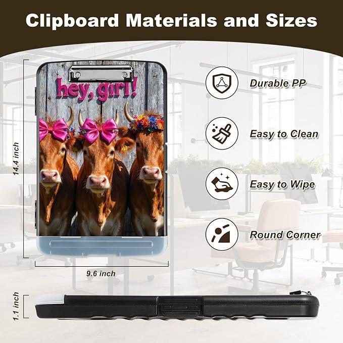 Clipboard with Storage, Nursing Clip Board 8.5 x 11 Storage Organization Box - Image 2