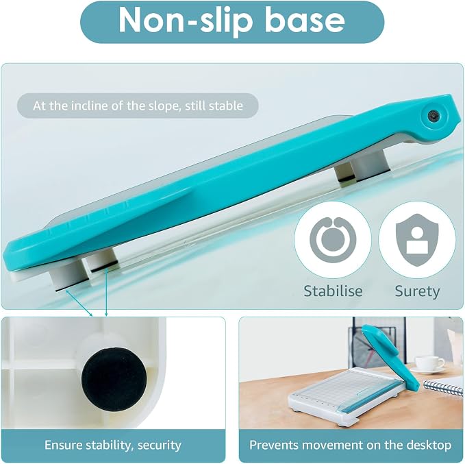 Small Paper Cutter 6 inch Cut Length, Non Slip Paper Trimmer Compact and - Image 5