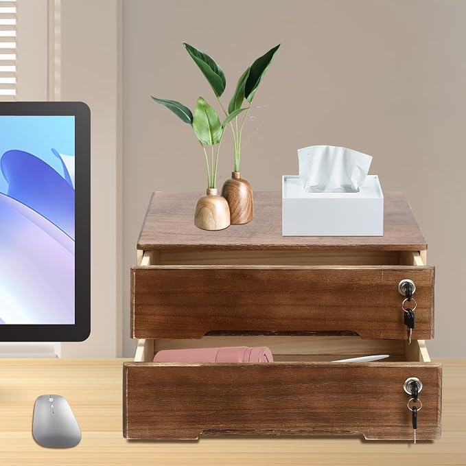 Wooden Desktop Storage Box - Image 5