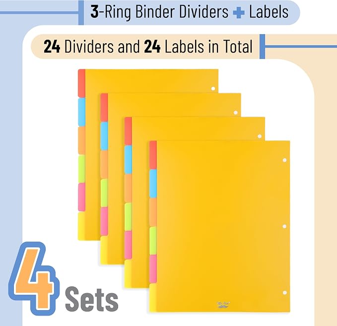 Mr. Pen- 3 Ring Binder Dividers - Image 2