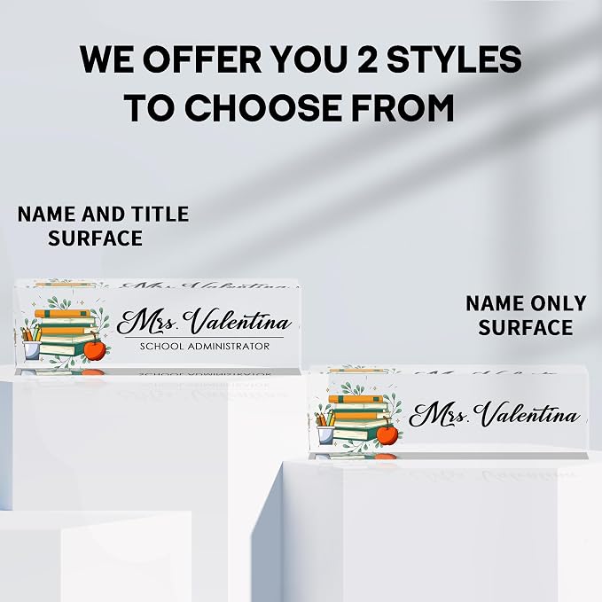 Desk Name Plate Personalized, Teacher Name Plate - Image 4