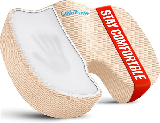 CushZone Seat Cushion, Office Chair Cushions, Car Seat Cushion, Non-Slip by CushZone