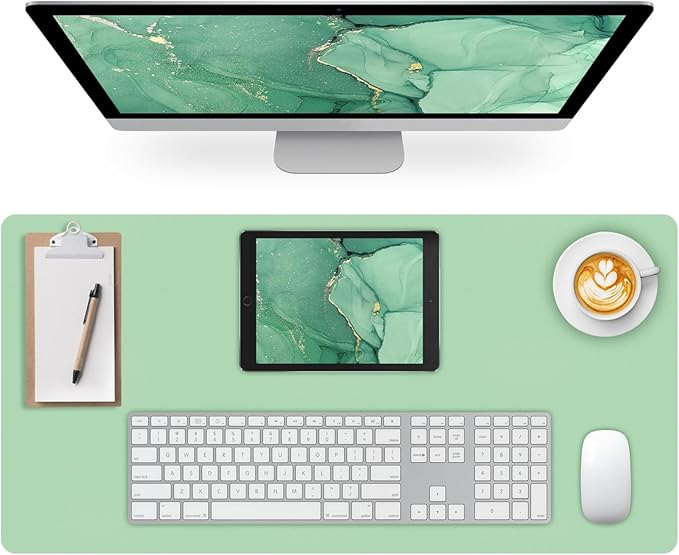 Large Desk Pad Mat, Leather Desk Mat by Meetcolor