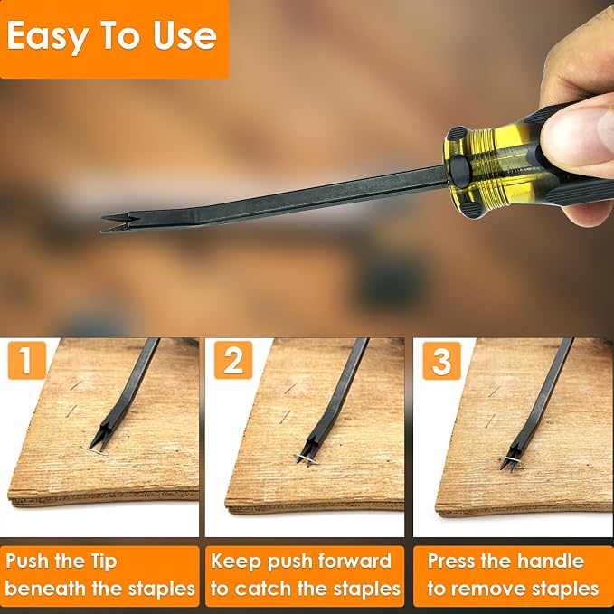 Staple Remover Tool, Heavy Duty Upholstery Tool Staple Puller - Image 3
