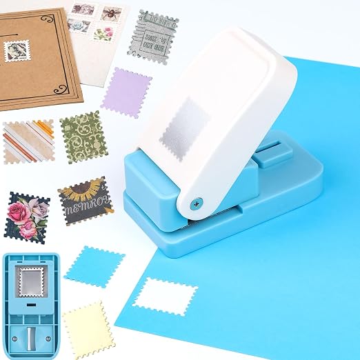 Stamp Punch, Stamp Cutter, 1x0.8inch Rectangle Postage Stamps Paper Punches by CYFUNDESIGN